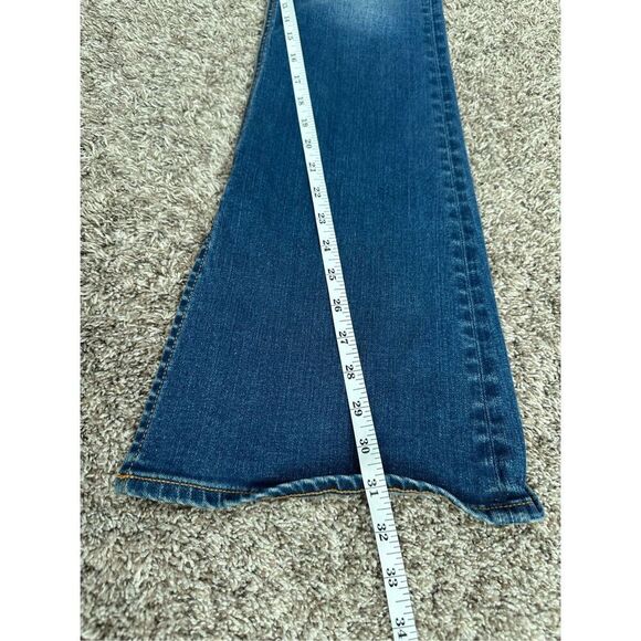 Rag & Bone Bella Slit Hem Wide Leg Flare Denim Jeans Topaz High Rise Boho Sz 26 - Picture 6 of 11
